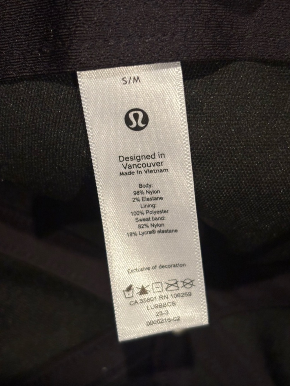 Lululemon Classic Ball Cap Black Small Medium - Picture 11 of 12